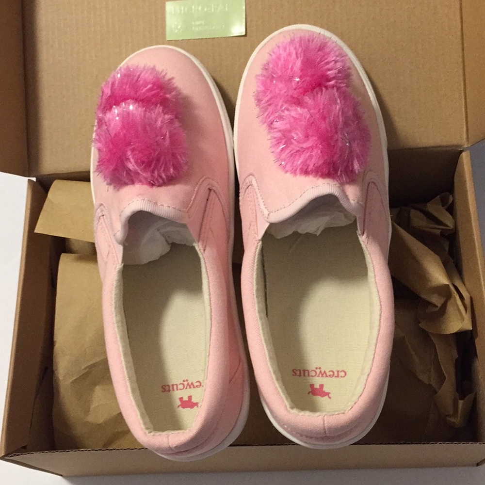 Jcrew Pom slip on sneaker NWT girls/women